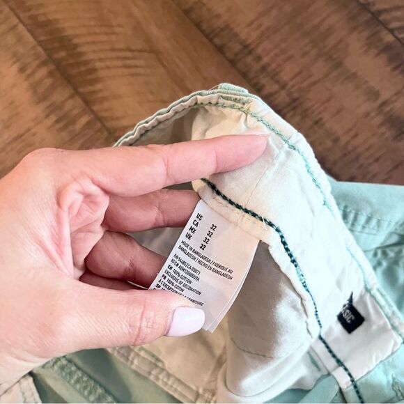 American Eagle Classic Blue Chino Shorts Flat Front Men’s Size 32 - Picture 5 of 8